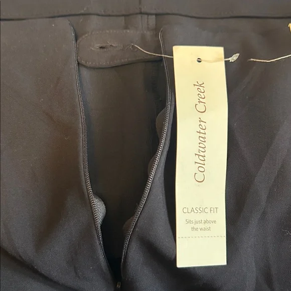 Coldwater Creek polyester/ rayon side zip black dress pants new/tags size 20 - Picture 6 of 7